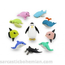 Ocean Adventure Kawaii Japanese Mini Puzzle Erasers Novelty Collectibles Party Favors School Supplies Pack of 10